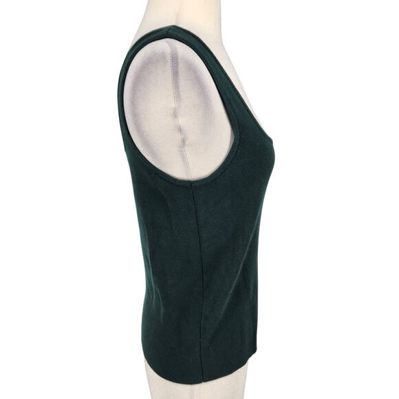 Calvin Klein Sleeveless Knit Top – Square Neckline & Deep-Cut Back - Size Medium - Picture 5 of 7